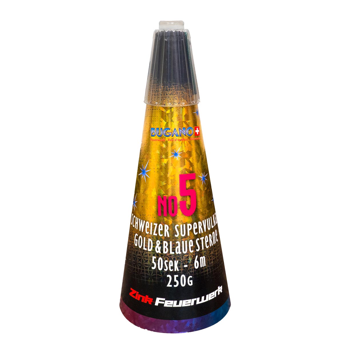 Bugano Schweizer Vulkan "Gold Blue Star"